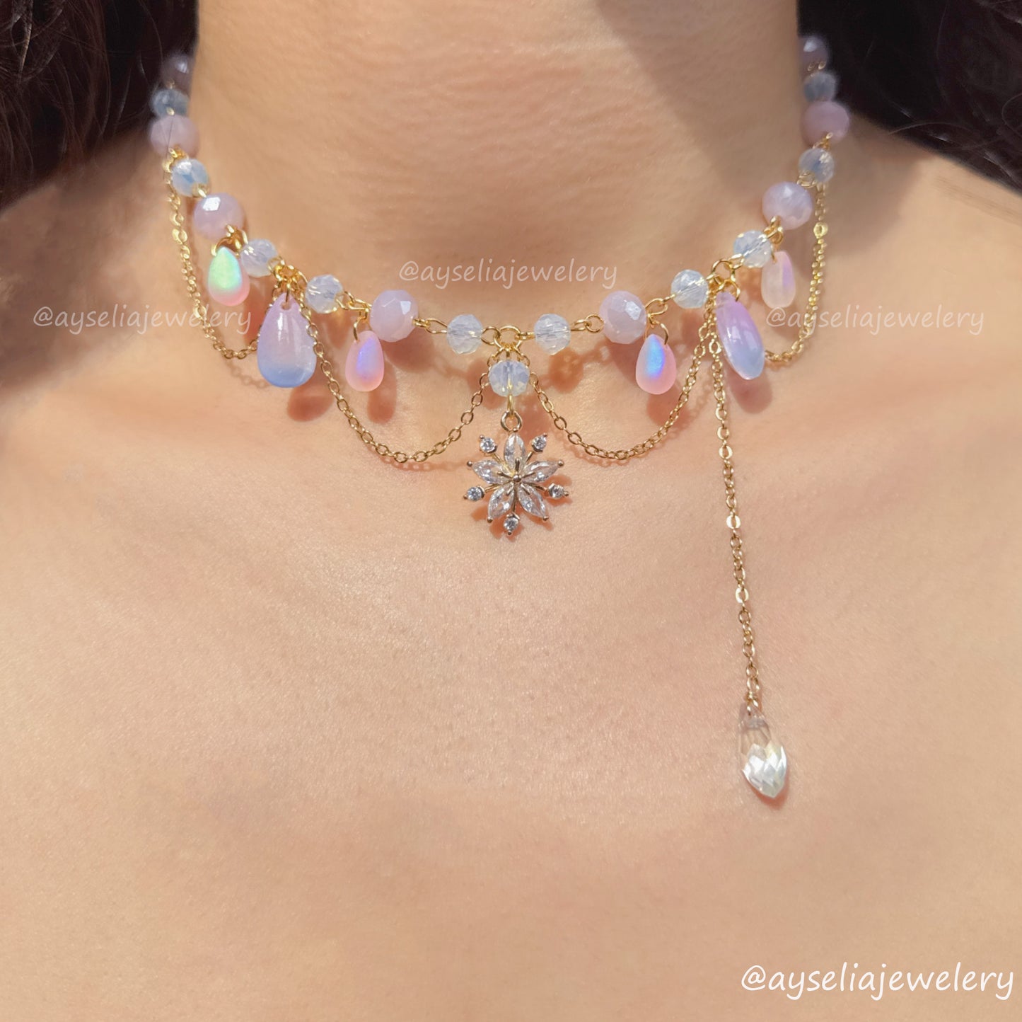 Nyla Snow Fairy Necklace