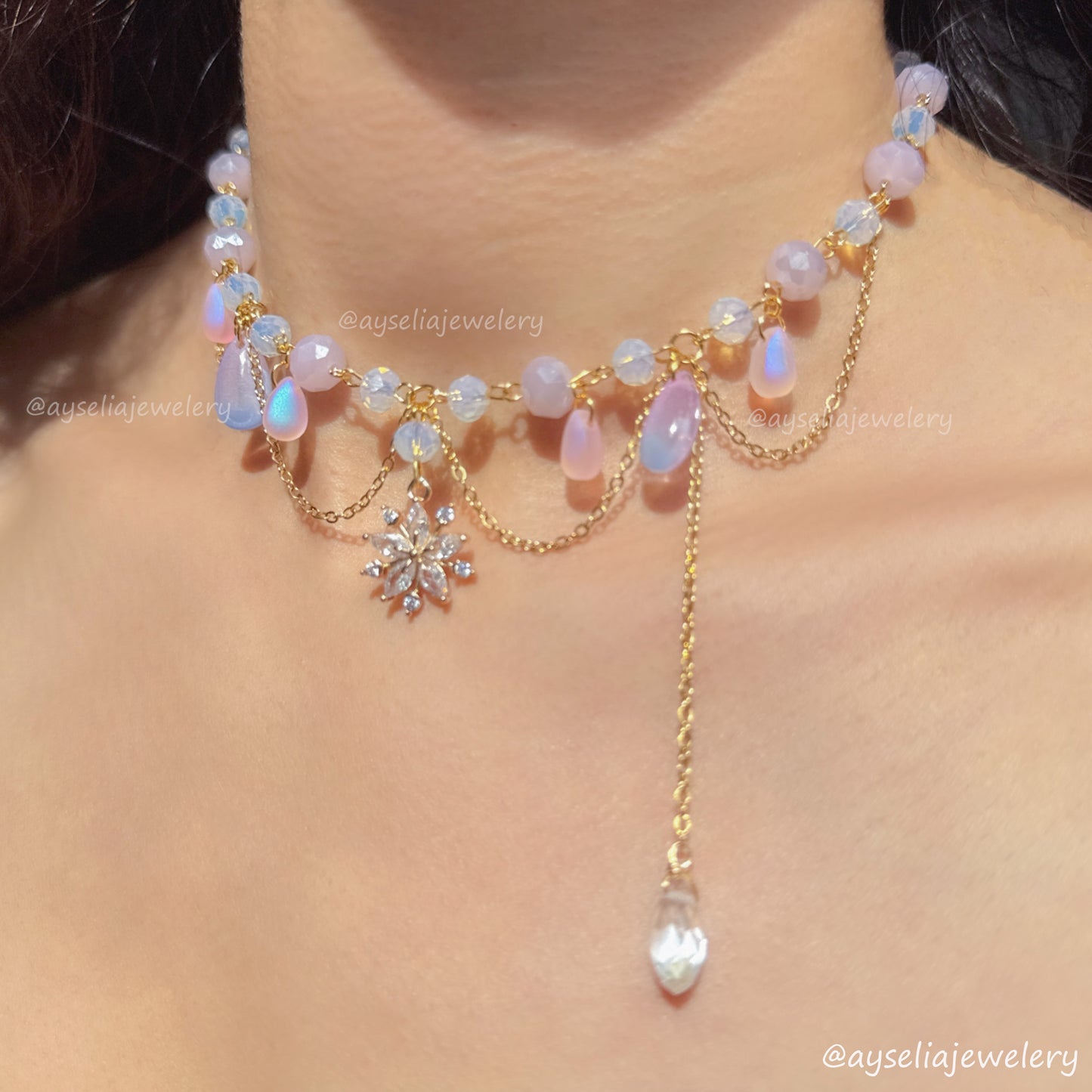 Nyla Snow Fairy Necklace