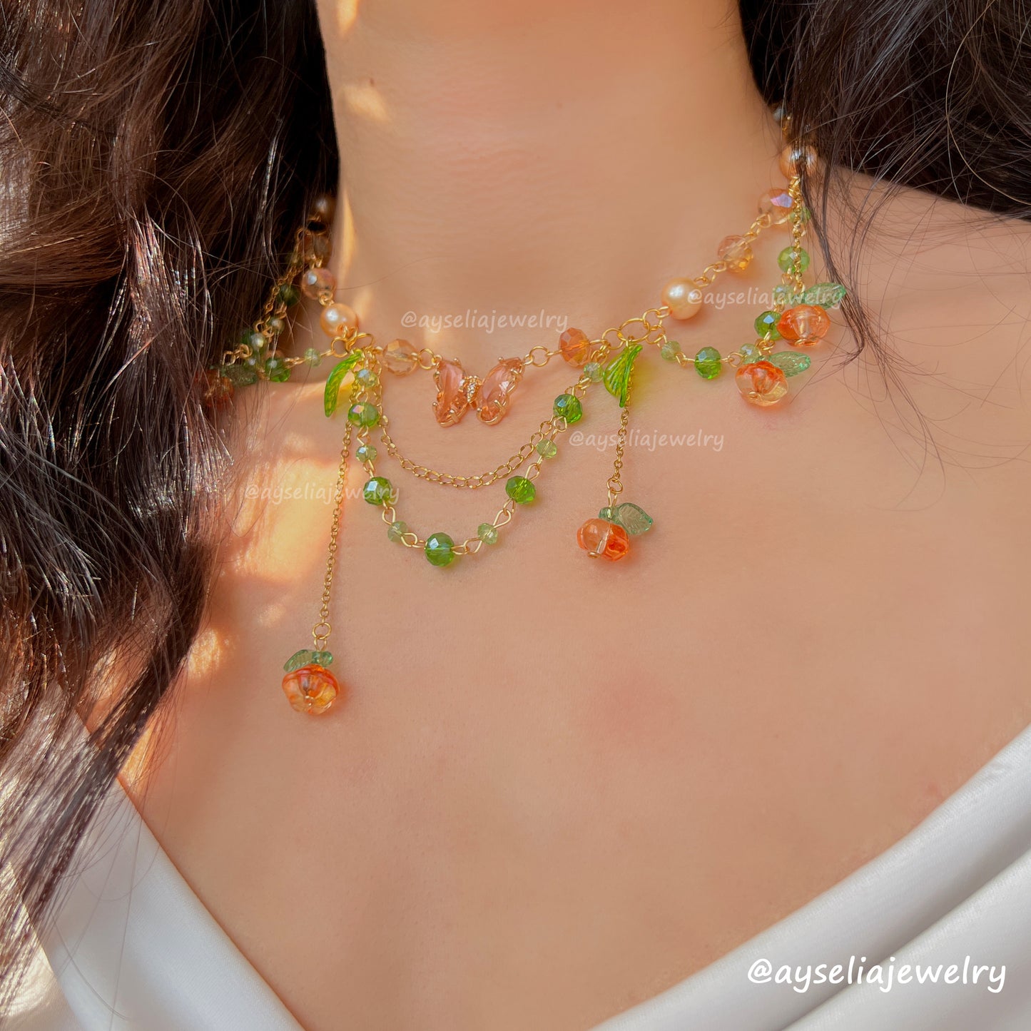 Pumpkin Fairy Necklace