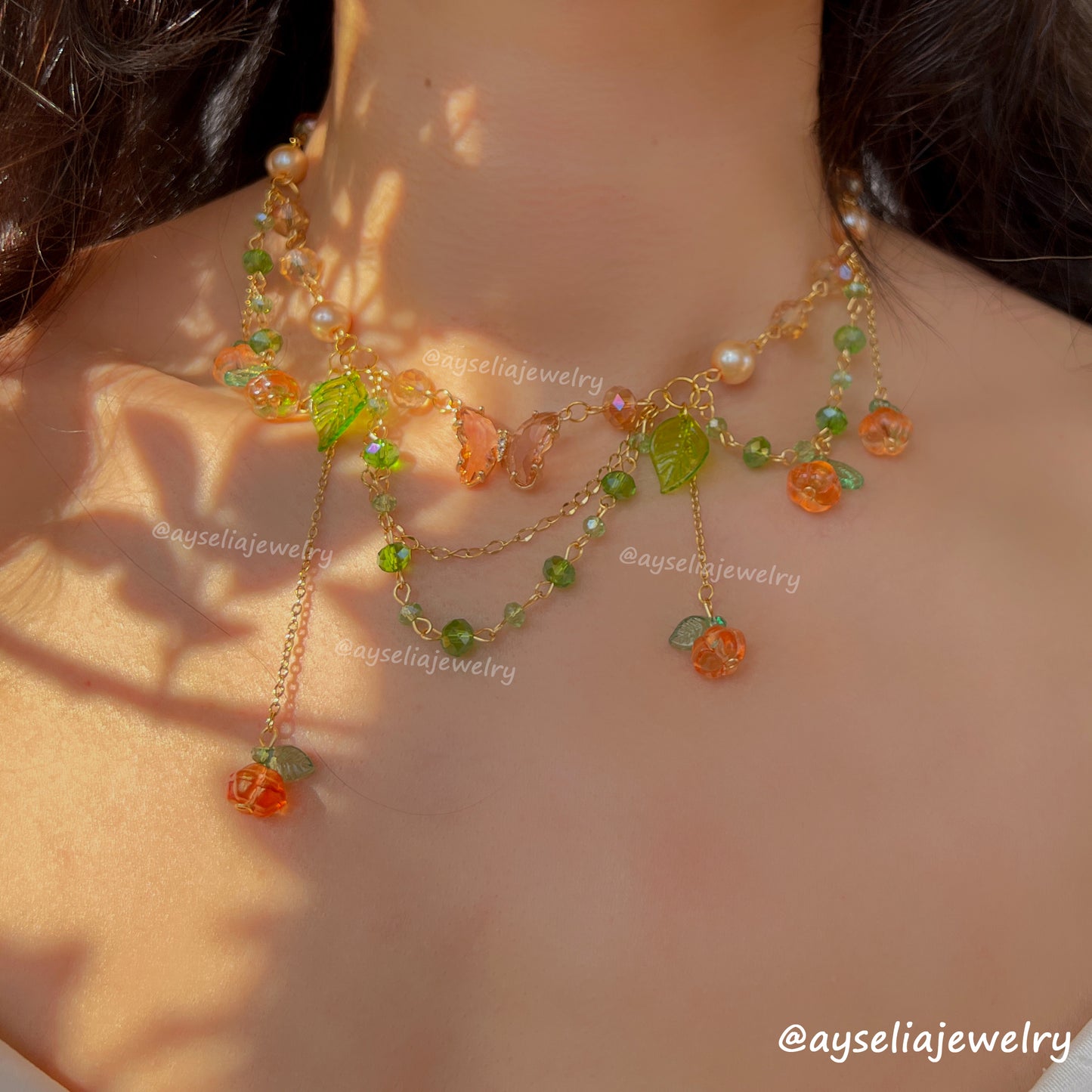 Pumpkin Fairy Necklace