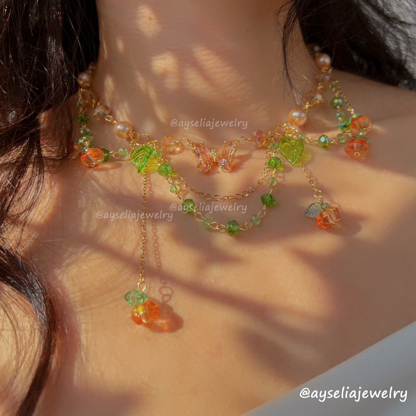 Pumpkin Fairy Necklace