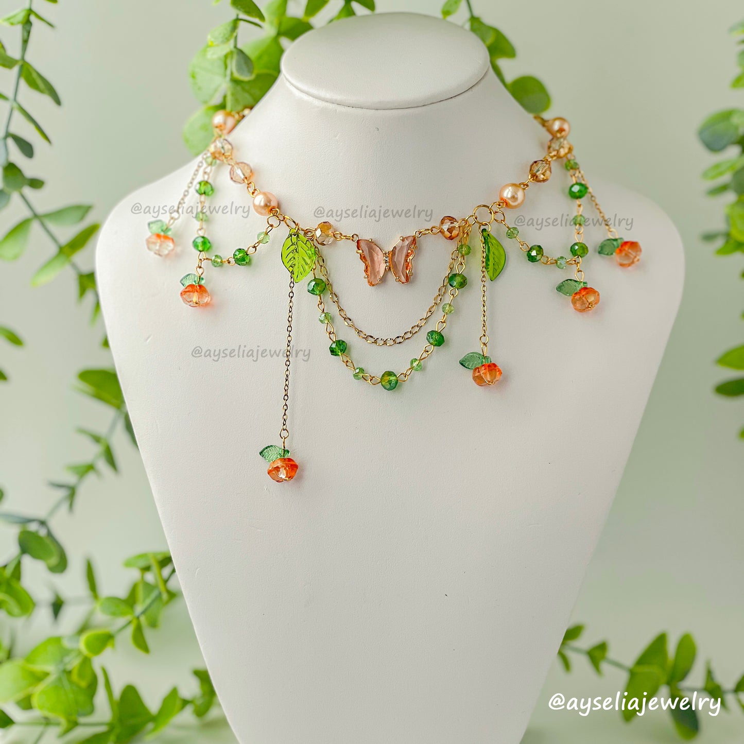 Pumpkin Fairy Necklace