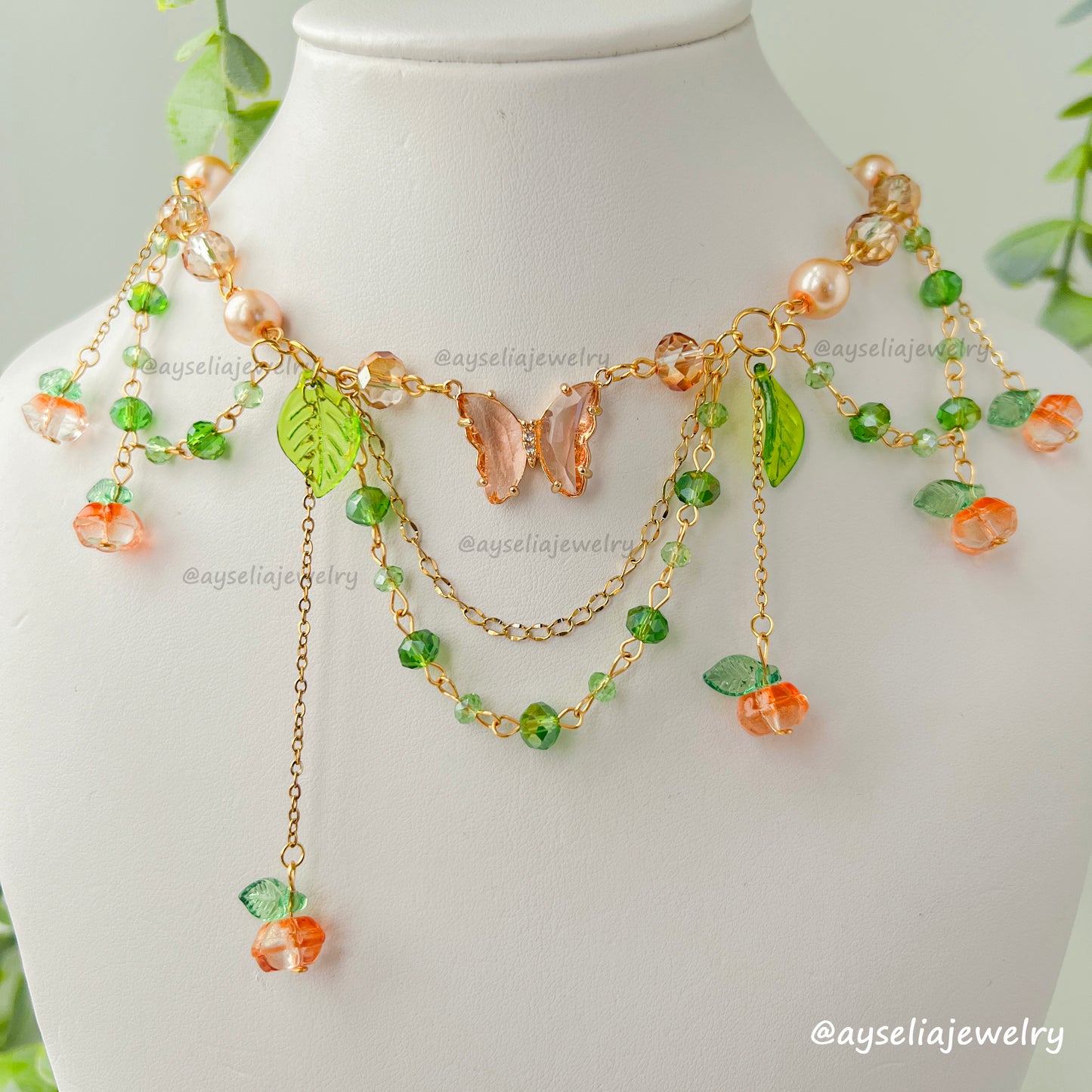 Pumpkin Fairy Necklace