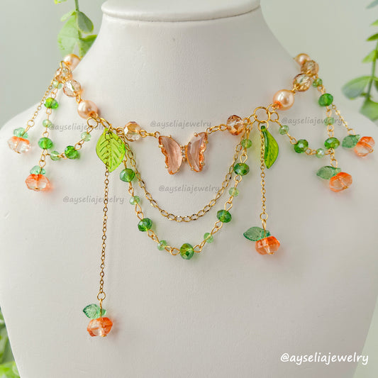 Pumpkin Fairy Necklace