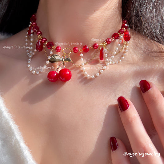 Cherry Kisses Necklace