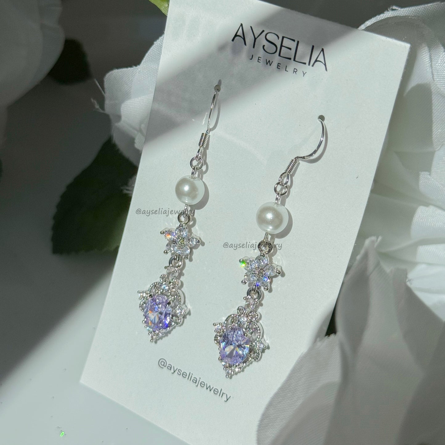 Eudora Silver-Lavender Necklace