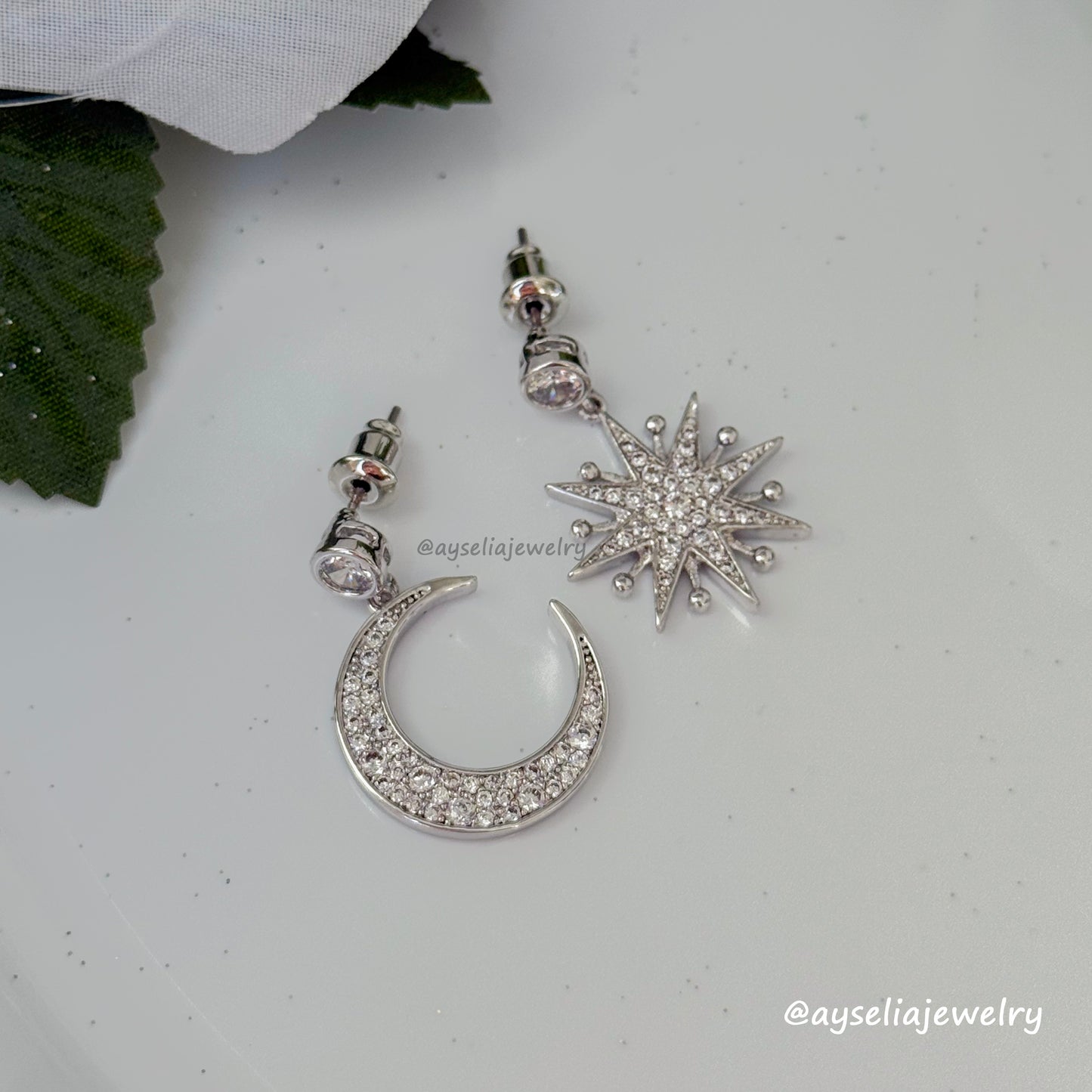 Moon & Star Mismatch Earrings
