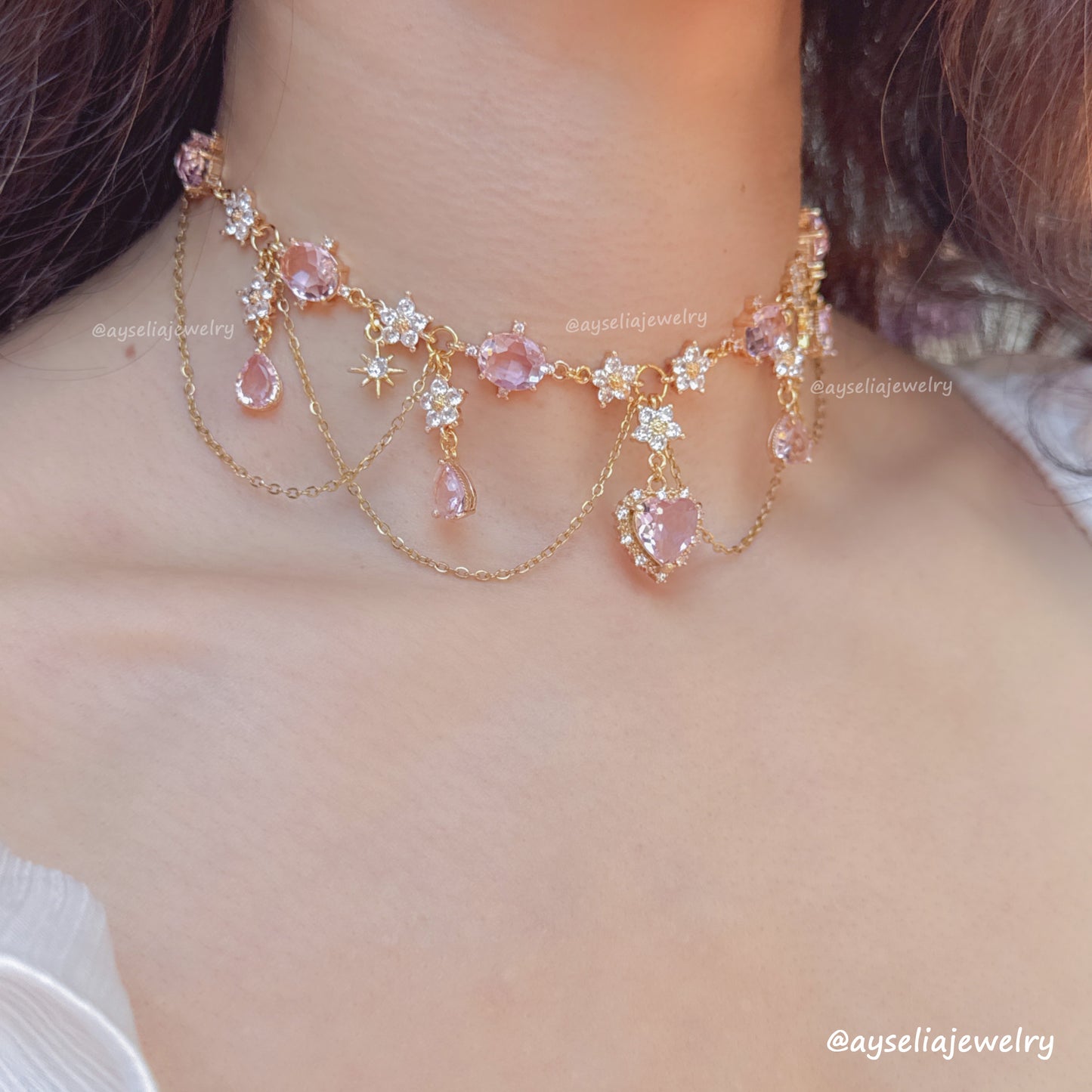 Eudora Pink Necklace